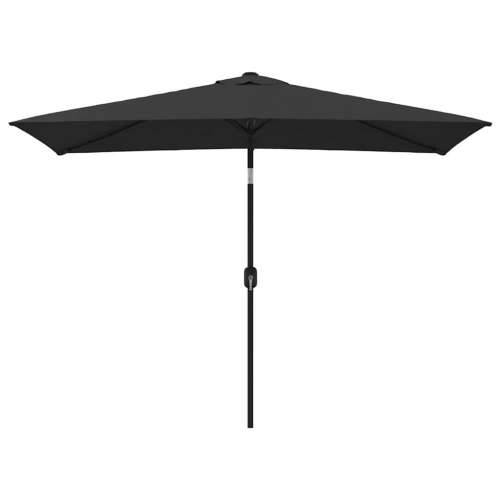 Vanjski suncobran s metalnim stupom 300 x 200 cm crni - Crna 1 Cijena