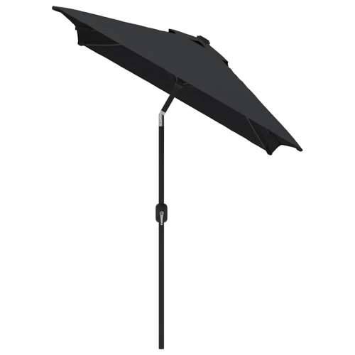 Vanjski suncobran s metalnim stupom 300 x 200 cm crni - Crna 1 Cijena