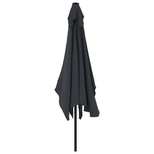 Vanjski suncobran s metalnim stupom 300 x 200 cm crni - Crna 1 Cijena