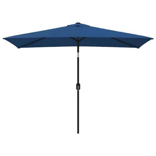 Vanjski suncobran s metalnim stupom 300 x 200 cm azurni - Azurno plava 1 Cijena