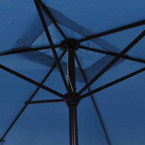 Vanjski suncobran s metalnim stupom 300 x 200 cm azurni - Azurno plava 1 Cijena