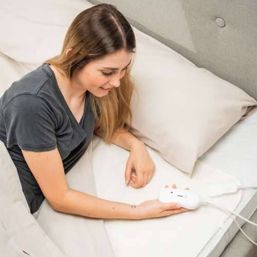 Električni Grijač Kreveta za Dvije Osobe Blewarm InnovaGoods 60+60 W 140 x 160 cm Bijela Cijena