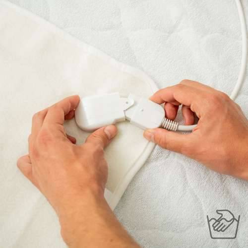 Električni Grijač Kreveta za Dvije Osobe Blewarm InnovaGoods 60+60 W 140 x 160 cm Bijela Cijena