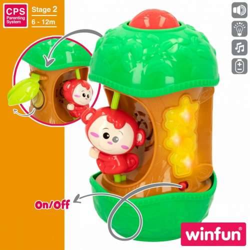 Interaktivna Igračka za Bebe Winfun Majmun 11,5 x 20,5 x 11,5 cm (6 kom.) Cijena