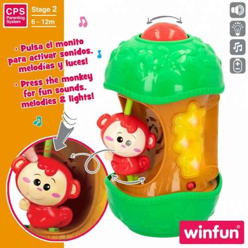 Interaktivna Igračka za Bebe Winfun Majmun 11,5 x 20,5 x 11,5 cm (6 kom.) Cijena