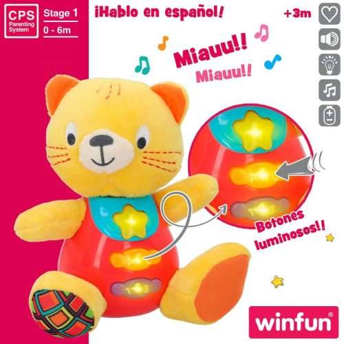 Plišane igračke sa zvukovima Winfun mačka 16 x 17,5 x 10,5 cm (6 kom.) Cijena