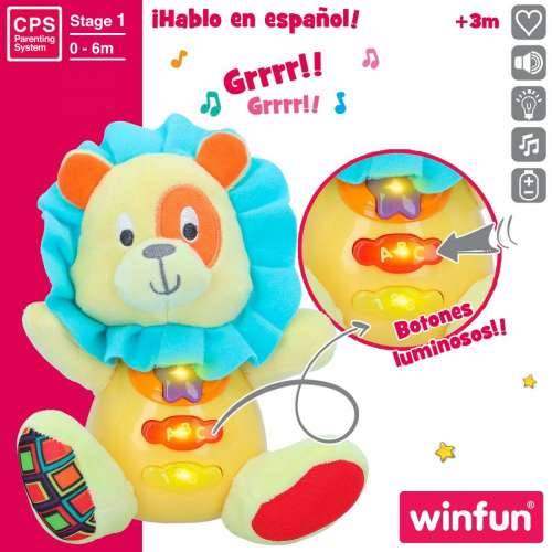 Plišane igračke sa zvukovima Winfun Lav 15 x 15 x 9 cm (6 kom.) Cijena