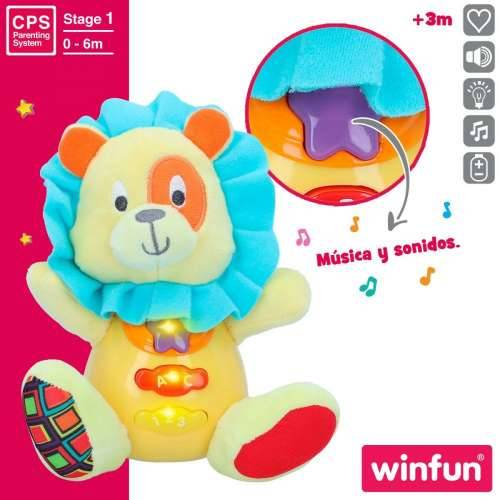 Plišane igračke sa zvukovima Winfun Lav 15 x 15 x 9 cm (6 kom.) Cijena