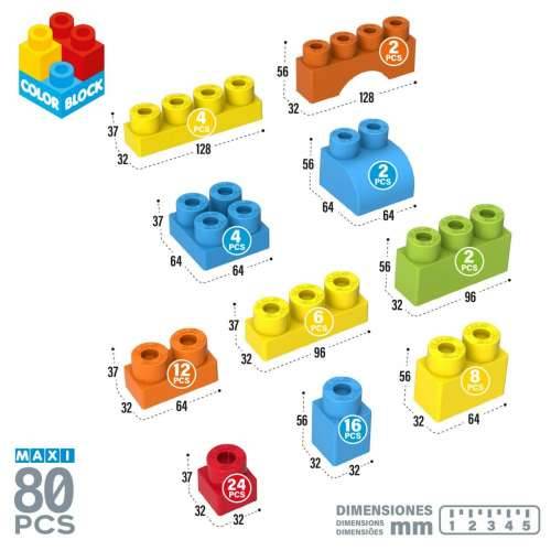 Igra Gradnje Color Block Basic 80 Dijelovi (4 kom.) Cijena