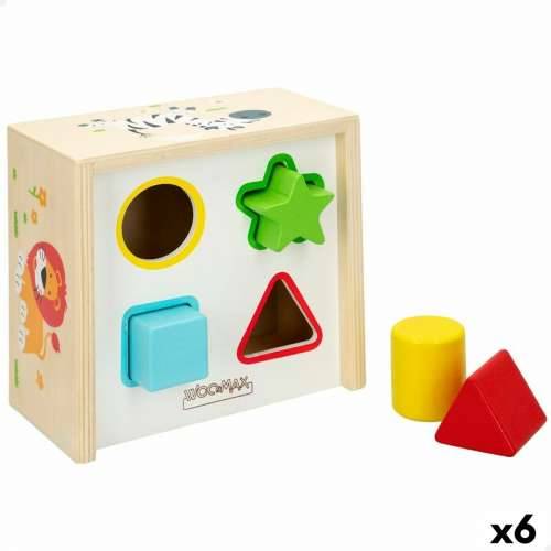 Drvene Dječje Puzzle Woomax obrasci 13,5 x 7,5 x 13 cm (6 kom.) Cijena