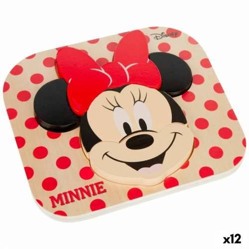 Drvene Dječje Puzzle Disney Minnie Mouse + 12 Mjeseci 6 Dijelovi (12 kom.) Cijena