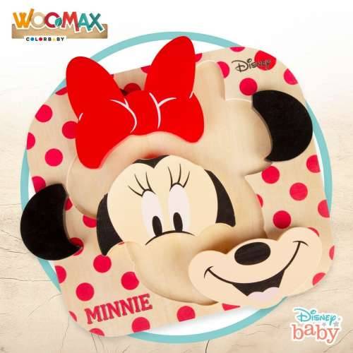 Drvene Dječje Puzzle Disney Minnie Mouse + 12 Mjeseci 6 Dijelovi (12 kom.) Cijena