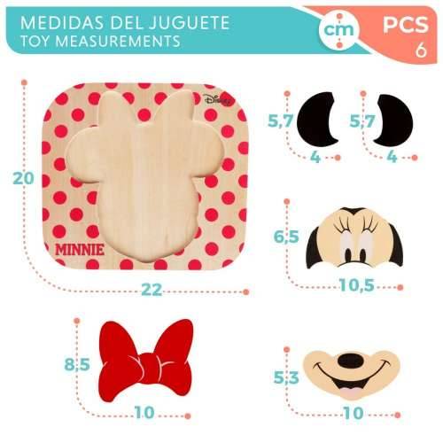 Drvene Dječje Puzzle Disney Minnie Mouse + 12 Mjeseci 6 Dijelovi (12 kom.) Cijena
