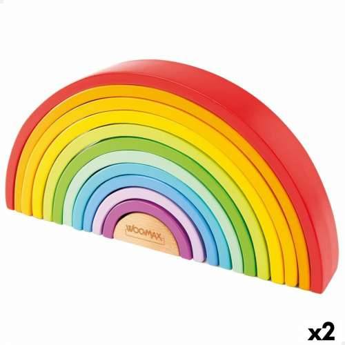 Drvene Dječje Puzzle Woomax Duga 11 Dijelovi 2 kom. Cijena