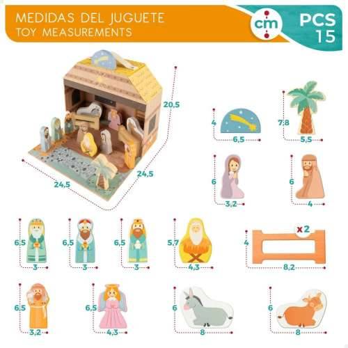 Božićne jaslice Woomax 24,5 x 20,5 x 24,5 cm (15 Dijelovi) (6 kom.) Cijena