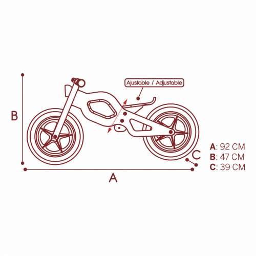 Dječji bicikl Woomax Classic 12” Bez pedala Cijena
