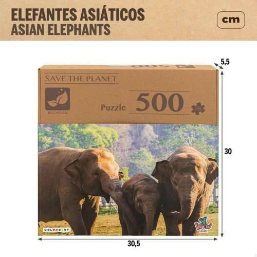 Puzzle Colorbaby Elephant 500 Dijelovi 6 kom. 61 x 46 x 0,1 cm Cijena