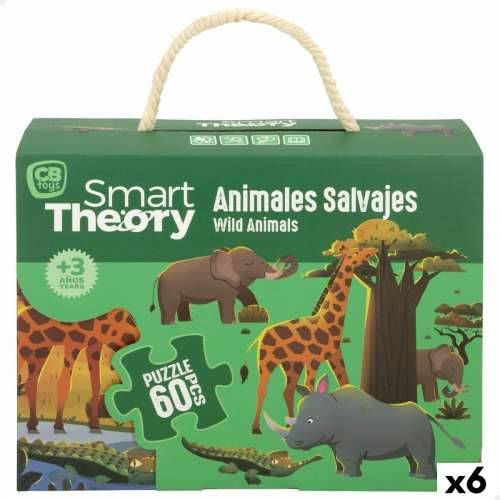 Dječje Puzzle Colorbaby Wild Animals 60 Dijelovi 60 x 44 cm (6 kom.) Cijena