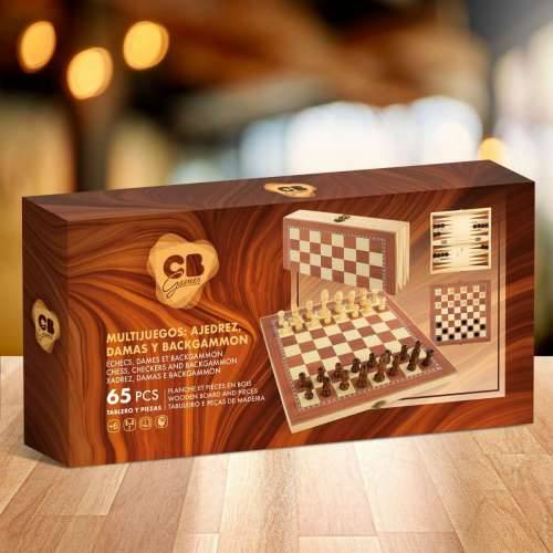 Ploča za Šah i Dame CB Games Drvo Backgammon (6 kom.) Cijena