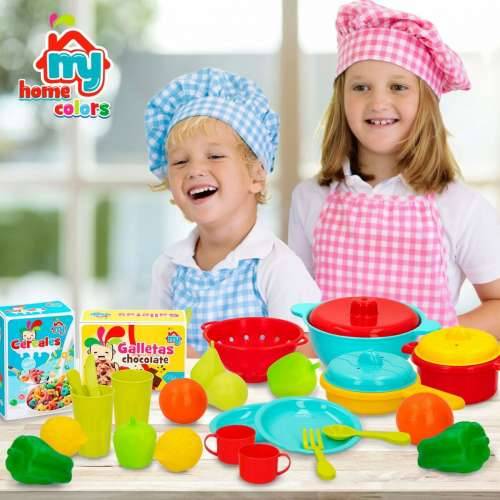 Set igračaka za pripremu hrane Colorbaby Kuhinjski pribor i posuđe 31 Dijelovi (6 kom.) Cijena