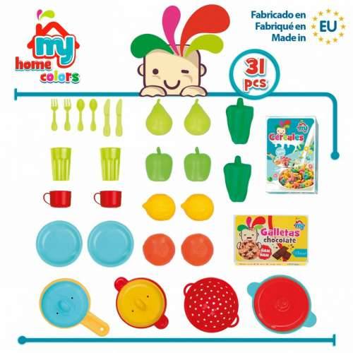 Set igračaka za pripremu hrane Colorbaby Kuhinjski pribor i posuđe 31 Dijelovi (6 kom.) Cijena