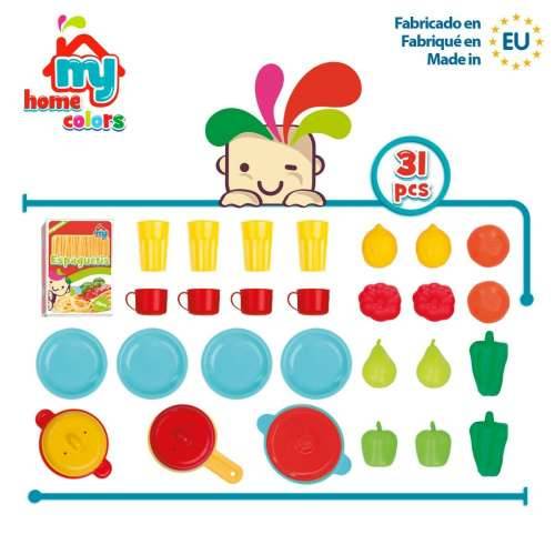 Set igračaka za pripremu hrane Colorbaby Kuhinjski pribor i posuđe 31 Dijelovi (6 kom.) Cijena
