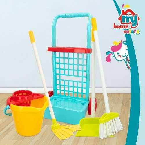 Kolica za čišćenje s priborom Colorbaby My Home 30,5 x 55,5 x 19,5 cm (4 kom.) Cijena