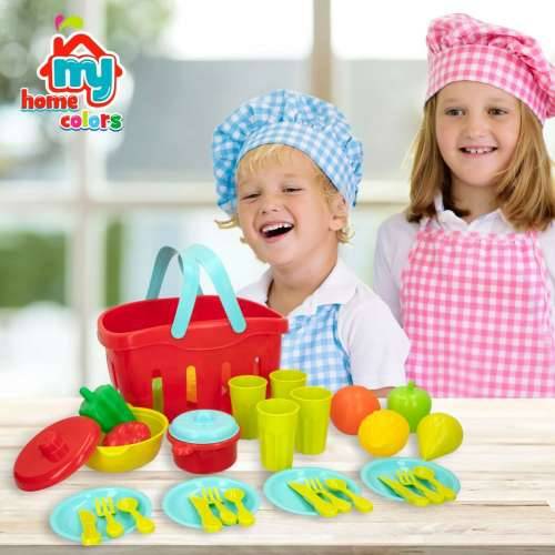 Set igračaka za pripremu hrane Colorbaby Kuhinjski pribor i posuđe 36 Dijelovi (12 kom.) Cijena