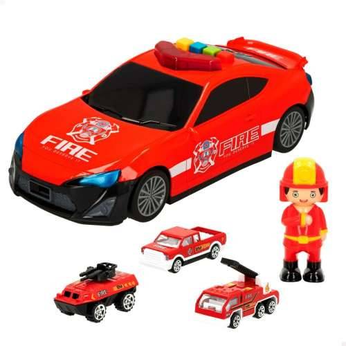 Set za Igru Vozila Speed & Go 30 x 9,5 x 13 cm Vatrogasac Svjetlo Zvuk 4 kom. Cijena
