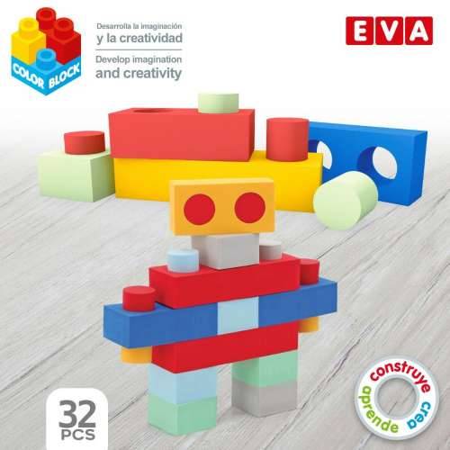 Kocke za Gradnju Color Block 32 Dijelovi EVA (4 kom.) Cijena