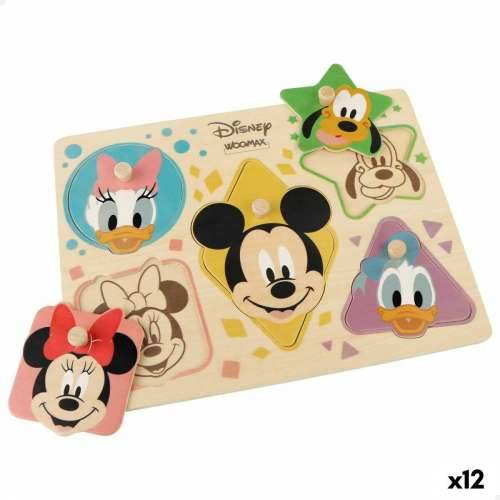 Drvene Dječje Puzzle Disney + 2 Godina 5 Dijelovi (12 kom.) Cijena