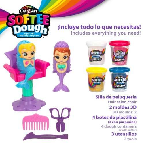 Igra Plastelinom Cra-Z-Art Softee Dough kosa sirenas (4 kom.) Cijena