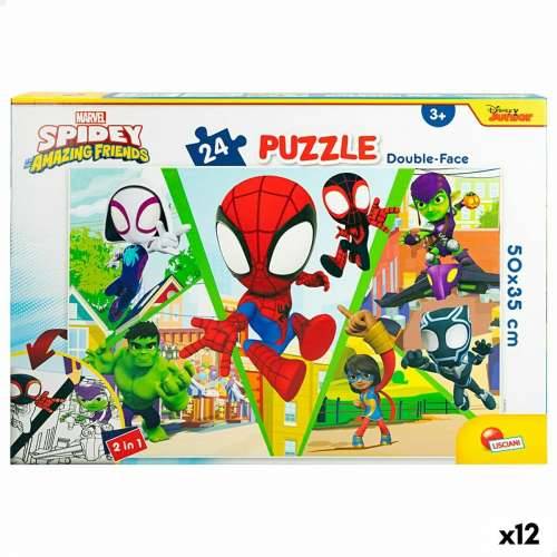 Dječje Puzzle Spidey Dvostrano 50 x 35 cm 24 Dijelovi (12 kom.) Cijena