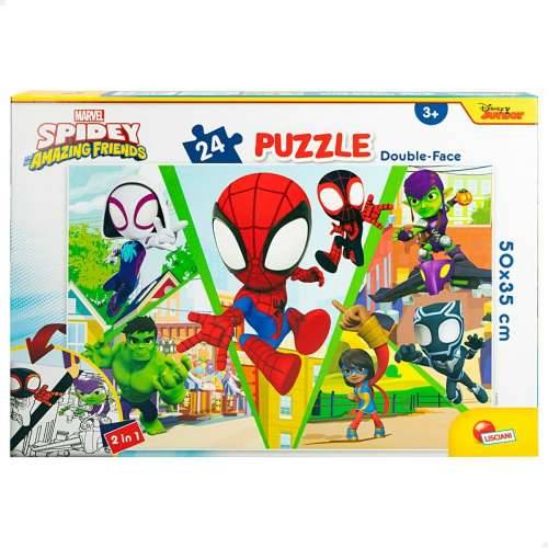 Dječje Puzzle Spidey Dvostrano 50 x 35 cm 24 Dijelovi (12 kom.) Cijena