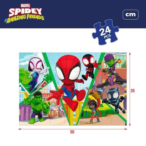 Dječje Puzzle Spidey Dvostrano 50 x 35 cm 24 Dijelovi (12 kom.) Cijena
