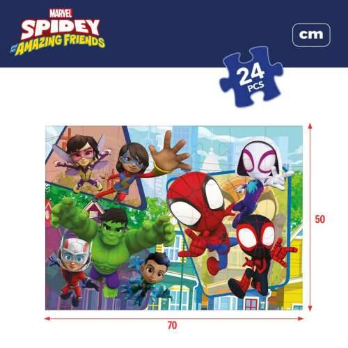 Dječje Puzzle Spidey Dvostrano 24 Dijelovi 70 x 1,5 x 50 cm (6 kom.) Cijena