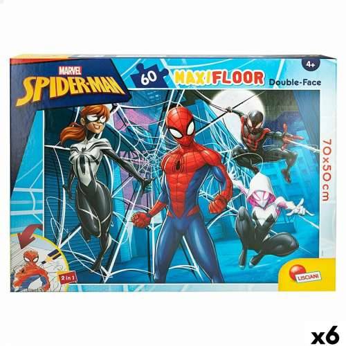 Dječje Puzzle Spider-Man Dvostrano 60 Dijelovi 70 x 1,5 x 50 cm (6 kom.) Cijena