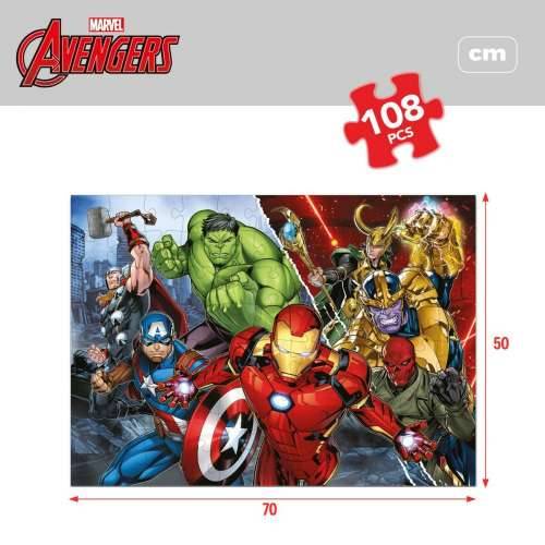 Dječje Puzzle The Avengers Dvostrano 108 Dijelovi 70 x 1,5 x 50 cm (6 kom.) Cijena