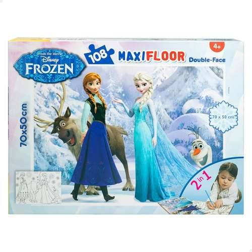 Dječje Puzzle Frozen Dvostrano 108 Dijelovi 70 x 1,5 x 50 cm (6 kom.) Cijena