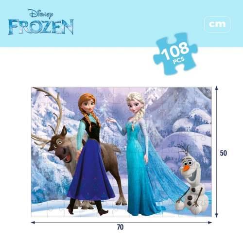 Dječje Puzzle Frozen Dvostrano 108 Dijelovi 70 x 1,5 x 50 cm (6 kom.) Cijena