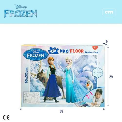Dječje Puzzle Frozen Dvostrano 108 Dijelovi 70 x 1,5 x 50 cm (6 kom.) Cijena
