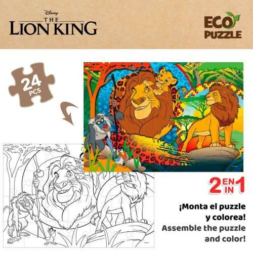 Dječje Puzzle The Lion King Dvostrano 24 Dijelovi 70 x 1,5 x 50 cm (12 kom.) Cijena