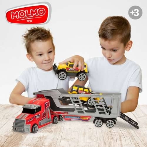 Kamion za Prijevoz Vozila Colorbaby 47 x 13 x 8 cm (4 kom.) 3 Dijelovi trenje Cijena