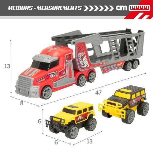 Kamion za Prijevoz Vozila Colorbaby 47 x 13 x 8 cm (4 kom.) 3 Dijelovi trenje Cijena