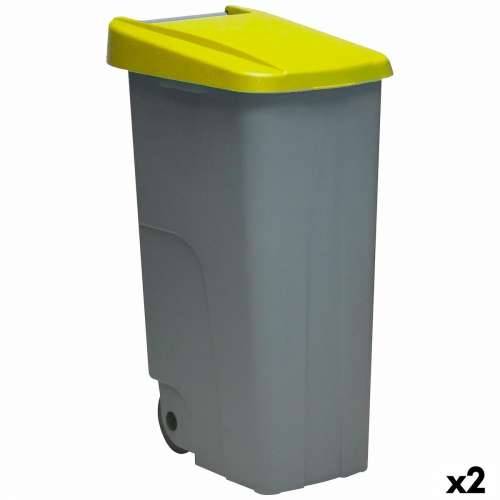 Kanta za Smeće s Kotačima Denox 110 L Rumena 58 x 41 x 89 cm Cijena