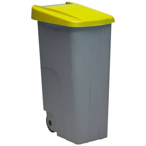 Kanta za Smeće s Kotačima Denox 110 L Rumena 58 x 41 x 89 cm Cijena