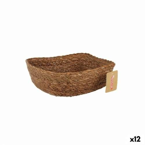 Višenamjenska Košara Privilege   ispleten od pruća Kvadratno 22 x 22 x 8 cm (12 kom.) Cijena