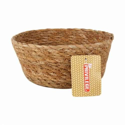 Višenamjenska Košara Privilege Smeđa 17 x 17 x 7 cm ispleten od pruća Okruglo (18 kom.) Cijena