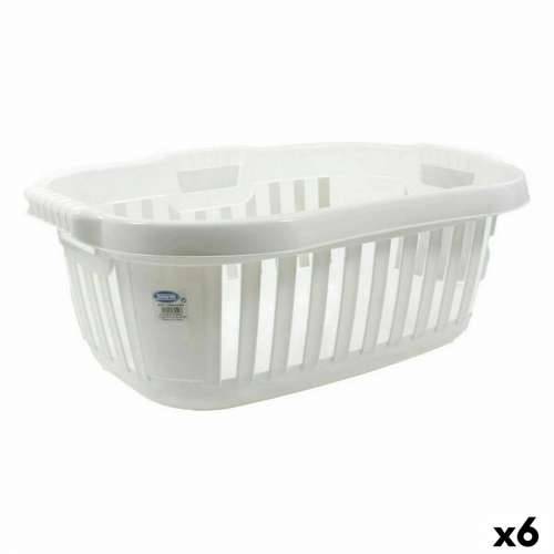 Košara za prljavo rublje Tontarelli Hipster Bijela 50 L 66 x 44 x 25 cm (6 kom.) Cijena