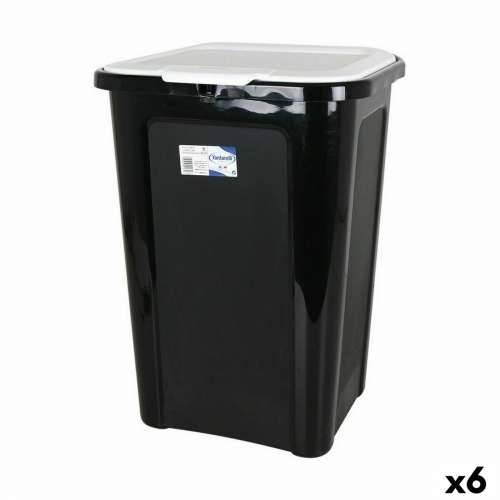 Kanta za Smeće Tontarelli Coverline Bijela 44 L Crna 38,5 x 34,5 x 54,5 cm (6 kom.) Cijena